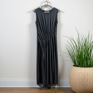 Peruvian Connection Twyla Longline Tunic Sleeveless Black High Slit M Medium